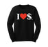 #0279 - I❤️$ LONG SLEEVES SCREEN-PRINT UNISEX